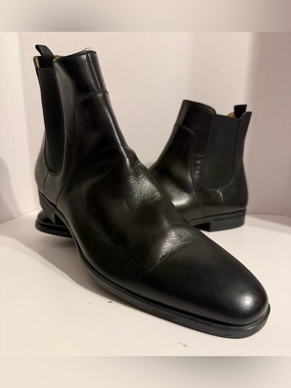 Hugo Boss Black Leather Chukka Boots
